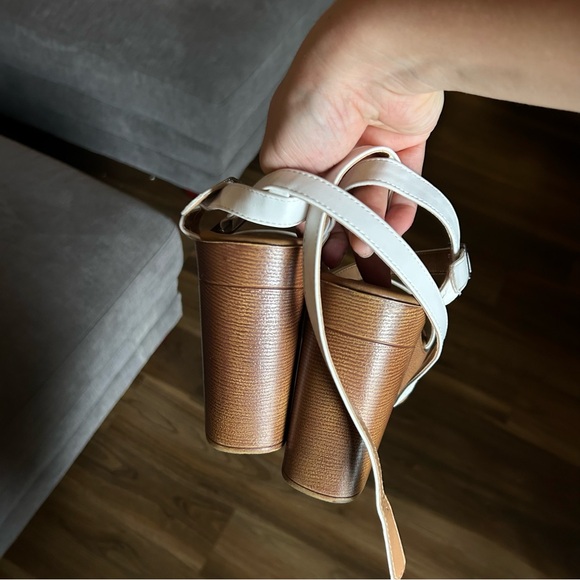 White Platform Sandals - Picture 3 of 3